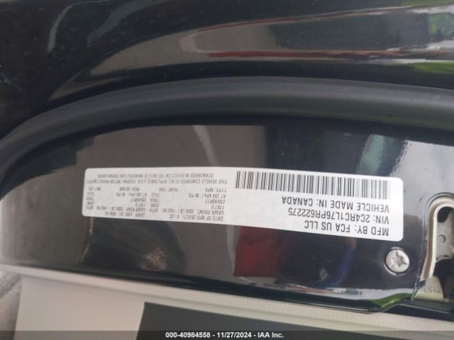 2C4RC1L76PR622275 Chrysler Pacifica Hybrid Touring L