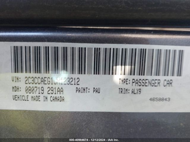 2C3CCAEG1JH123212 Chrysler 300 Limited