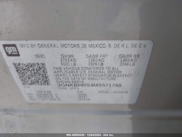 Chevrolet Blazer Awd 2lt 2021 3GNKBHRS4MS571759 Image 9
