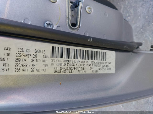 Jeep Cherokee Latitude 2019 1C4PJLCB3KD484977 Image 9