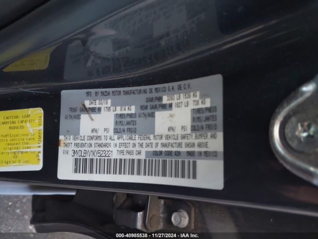 3MYDLBYV1KY523221 Toyota YARIS L