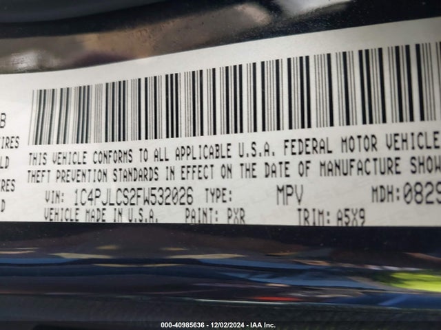 Jeep Cherokee Latitude 2015 1C4PJLCS2FW532026 Image 9