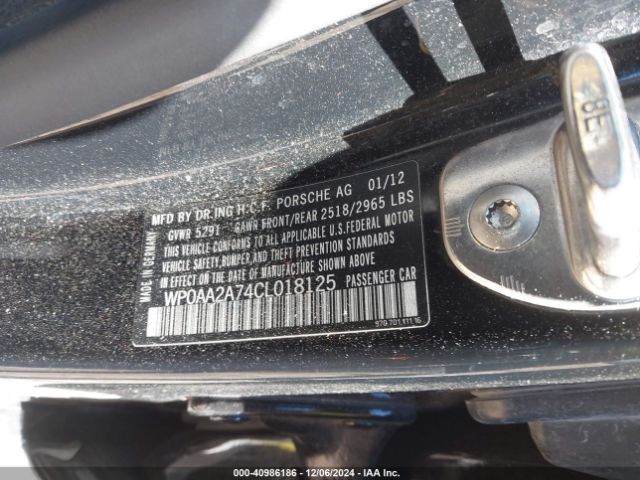 2012 PORSCHE PANAMERA WP0AA2A74CL018125 Photo 8
