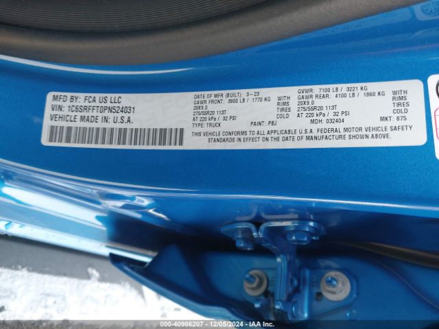 1C6SRFFT0PN524031 RAM 1500
