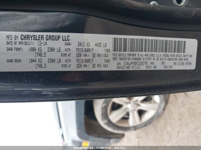 1C4NJPFB9FD235776 Jeep Patriot Latitude