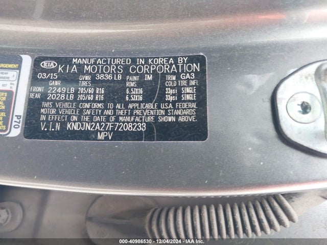 KIA Soul 2015 KNDJN2A27F7208233 Image 9