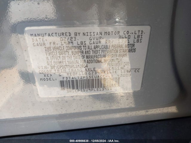 Nissan Kicks Sr Xtronic Cvt 2023 3N1CP5DV9PL513954 Image 9