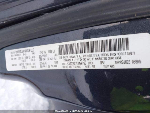 2C4RDGBG1ER420765 Dodge Grand Caravan Se 30th Anniversary
