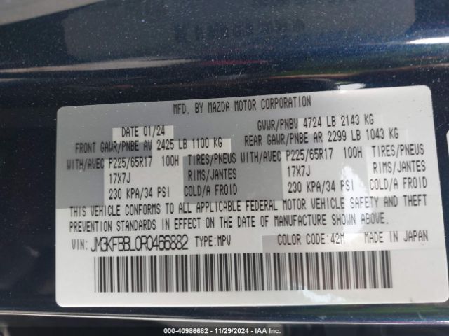 JM3KFBBL0R0466882 Mazda Cx-5 2.5 S Select