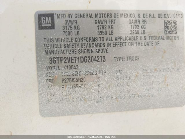2013 GMC SIERRA 1500 3GTP2VE71DG304273 Photo 8