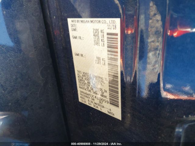 1N4AA6AP2JC410059 Nissan MAXIMA SV