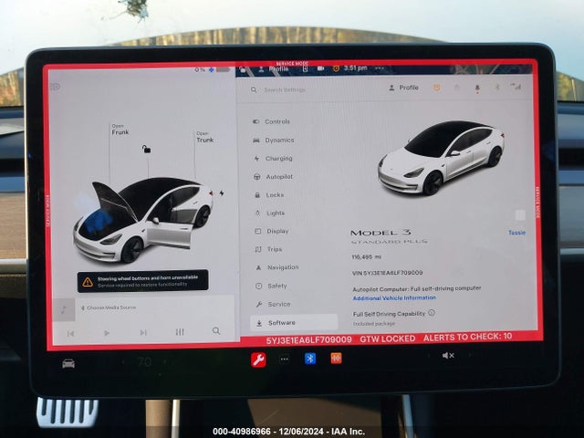 2020 TESLA MODEL 3 5YJ3E1EA6LF709009 Photo 6