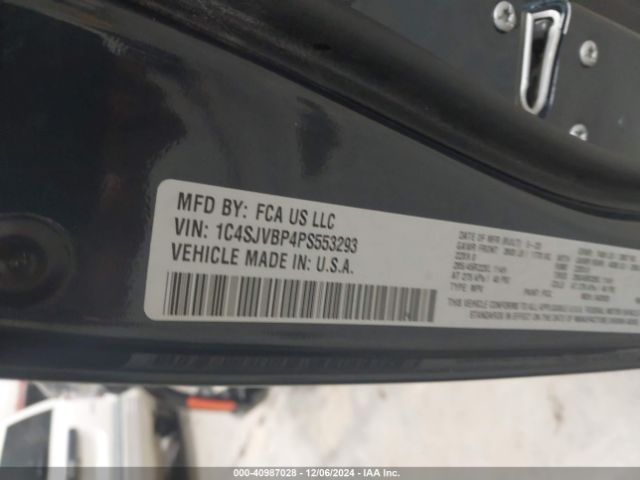 1C4SJVBP4PS553293 Jeep Wagoneer Series Ii