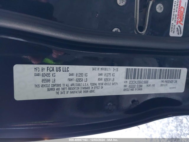 2C3CDXL93GH218688 Dodge Charger Srt Hellcat
