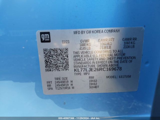 2024 CHEVROLET TRAX KL77LJE26RC169678 Photo 8