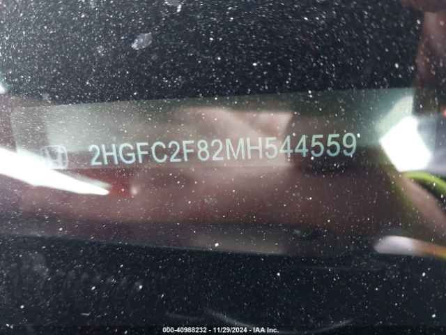 2HGFC2F82MH544559 Honda Civic Sport