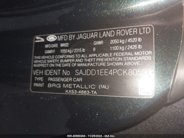 2023 JAGUAR F-TYPE SAJDD1EE4PCK80533 Photo 8