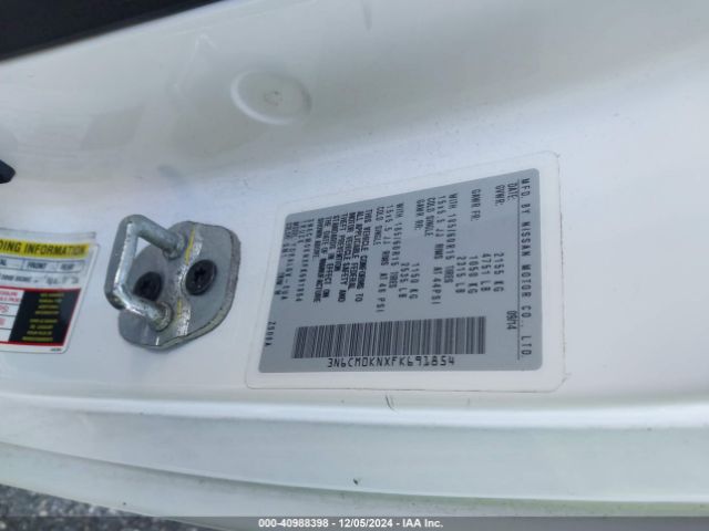 3N6CM0KNXFK691854 Nissan NV200 SV