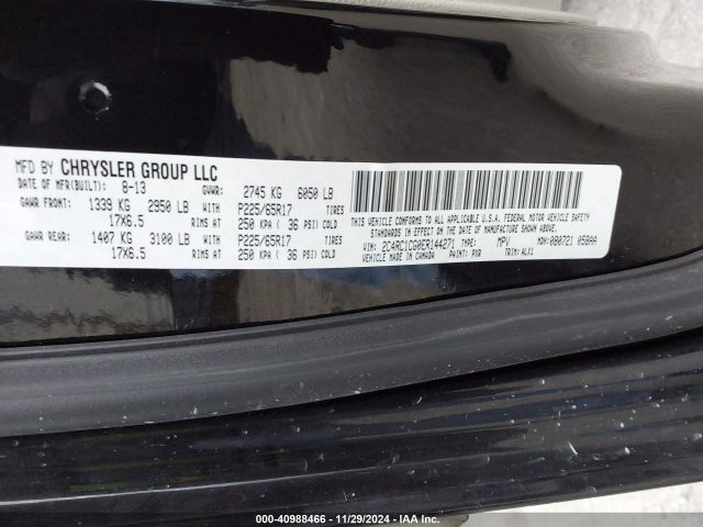 2C4RC1CG0ER144271 Chrysler Town & Country Touring-l