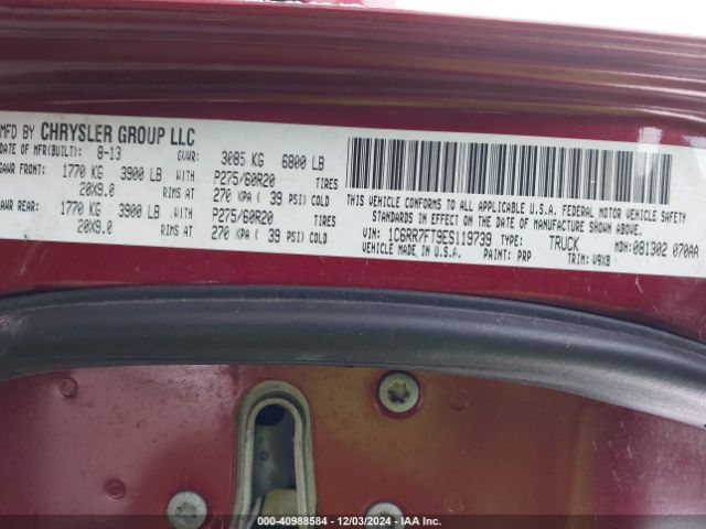 1C6RR7FT9ES119739 RAM 1500 Express