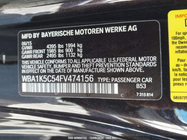 WBA1K5C54FV474156 BMW 228I