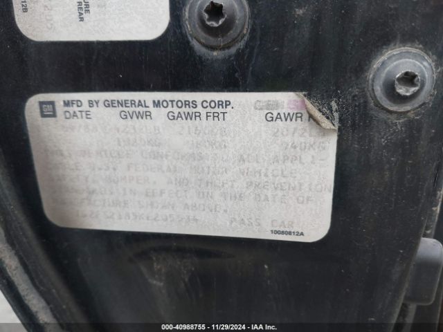 1989 PONTIAC FIREBIRD 1G2FS2185KL205534 Photo 8