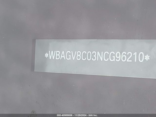WBAGV8C03NCG96210 BMW M850i Gtan Coupe Xdrive