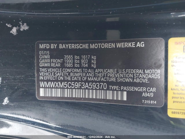 2015 MINI HARDTOP WMWXM5C59F3A59370 Photo 8