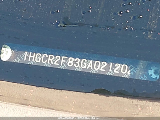 Honda Accord Ex-l 2016 1HGCR2F83GA021202 Image 11