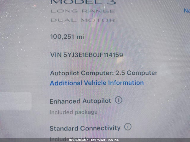 2018 TESLA MODEL 3 5YJ3E1EB0JF114159 Photo 6