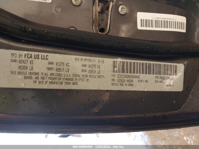2C3CCAGG0KH634442 Chrysler 300 300s Awd