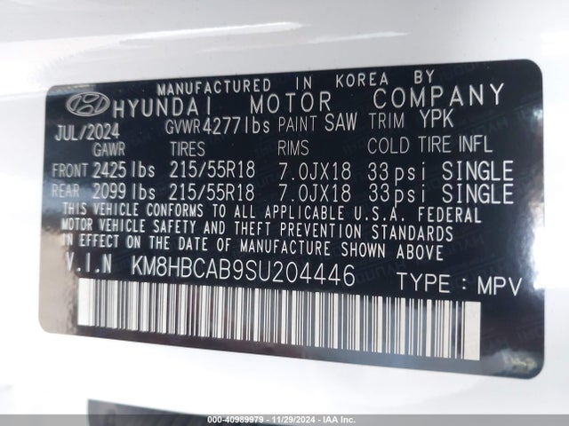 Hyundai Kona Sel 2025 KM8HBCAB9SU204446 Image 9