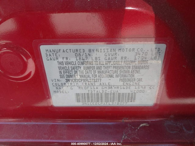Nissan Versa Note Sv 2015 3N1CE2CPXFL378277 Image 9