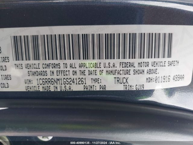 1C6RR6NM1GS241261 RAM 1500 Laramie