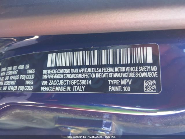 ZACCJBCT1GPC59614 Jeep Renegade Trailhawk