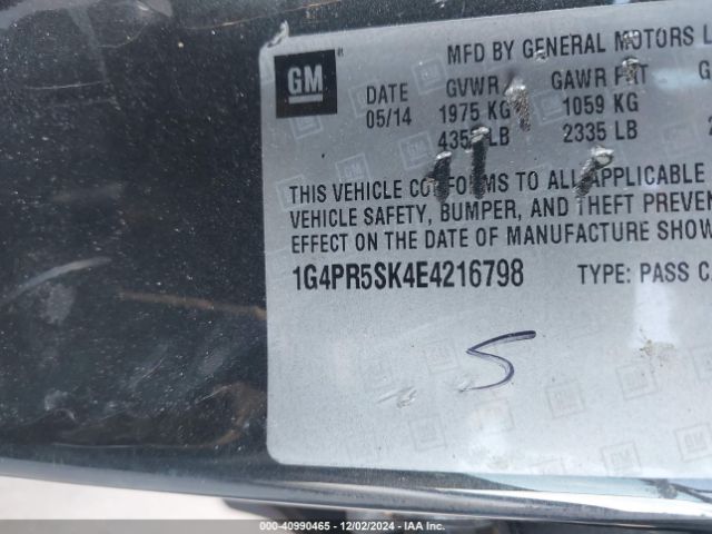 1G4PR5SK4E4216798 Buick Verano Convenience Group