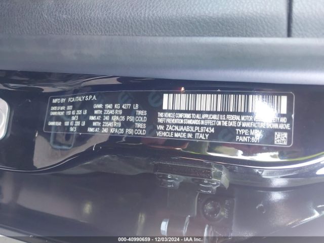 ZACNJAAB3LPL97434 Jeep Renegade Jeepster Fwd