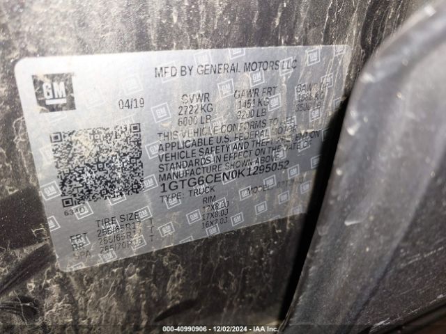 1GTG6CEN0K1295052 GMC CANYON SLE