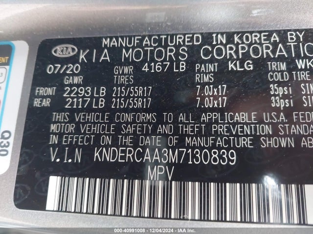 KIA SELTOS EX 2021 KNDERCAA3M7130839 Image 9