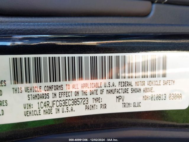 1C4RJFCG3EC385723 Jeep Grand Cherokee Overland