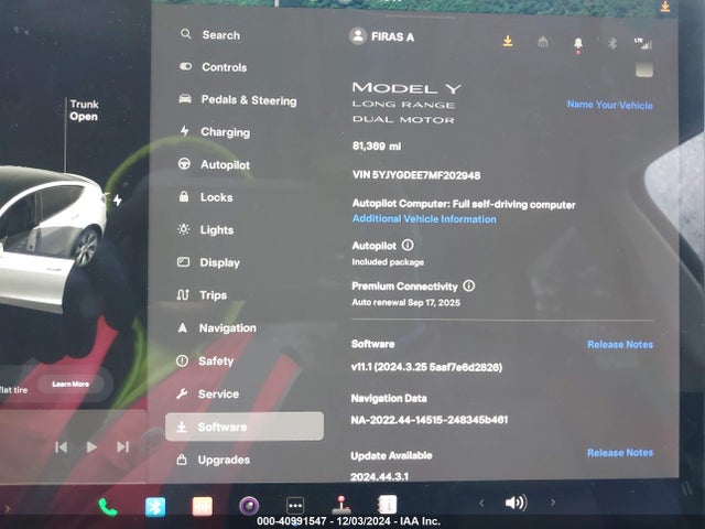 2021 TESLA MODEL Y 5YJYGDEE7MF202948 Photo 6