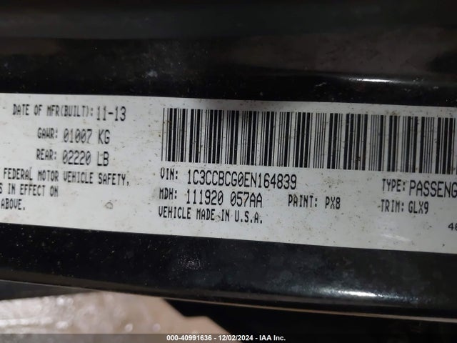 1C3CCBCG0EN164839 Chrysler 200 Limited