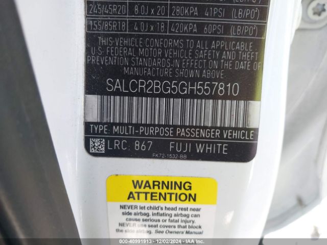 SALCR2BG5GH557810 Land Rover Discovery Sport Hse