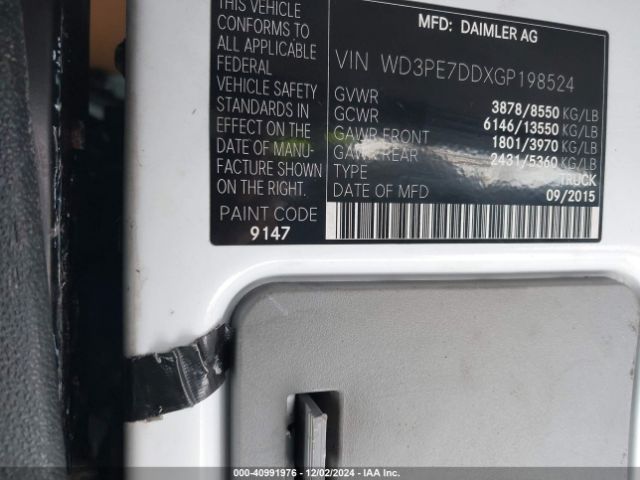 WD3PE7DDXGP198524 Mercedes-Benz Sprinter 2500 Normal Roof