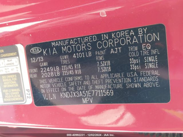 KNDJX3A51E7711569 KIA Soul !