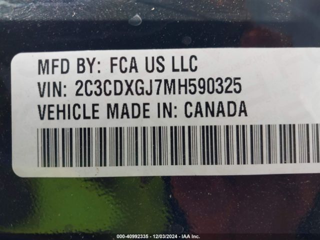 2C3CDXGJ7MH590325 Dodge Charger Scat Pack Widebody Rwd