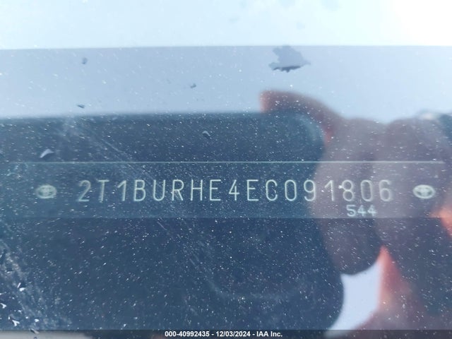 Toyota COROLLA L 2014 2T1BURHE4EC091806 Image 9