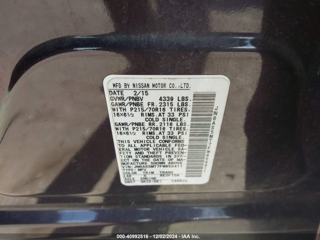 Nissan Rogue Select S 2015 JN8AS5MT7FW658411 Image 9