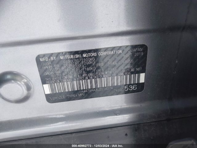 2020 MITSUBISHI ECLIPSE CROSS JA4AT5AA3LZ014274 Photo 8