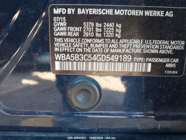 WBA5B3C54GD549189 BMW 535i Xdrive